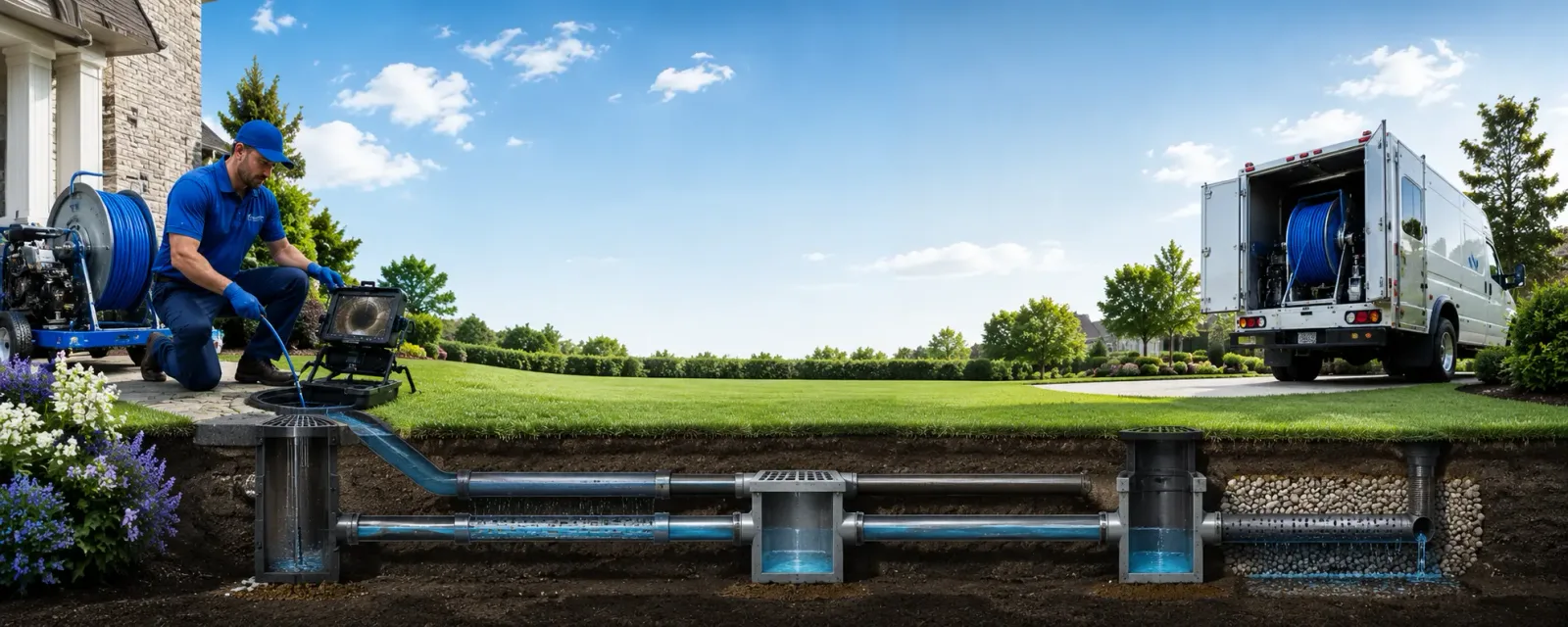 Outdoor drain cleaning information for Danevang, TX